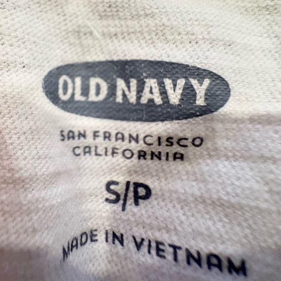 Old Navy Blue and White Striped Short Sleeve Tee - Picture 4 of 5